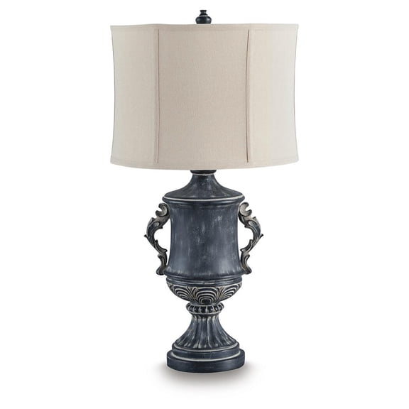 Signature Design by Ashley Morvanford Table Lamp, Antiqued Black, 31" Tall, Traditional Accent Lighting