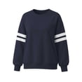 thumbnail image 4 of Staron Fall Winter Sweaters for Women Cozy Oversized Knit Pullover Round Neck Long Sleeve Loose Comfy Casual Basic Fashion Tops Navy XL, 4 of 7