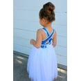 thumbnail image 4 of Ekidsbridal Girl Pageant Flower Girl Dress - Sequin Crossed Straps A-Line Tulle 173-A (Size: 4-12), 4 of 5