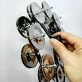 thumbnail image 6 of Almencla Drum Cymbals Hi Hat Tambourine Bells with Row Jingles Durable Percussion Instrument with Nut Mount for Concert Ensemble Stage Double Silver, 6 of 8