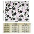 thumbnail image 3 of Kll Fleece Blanket Plush Throw Blanket Cute Animal With Cow,Soft Fuzzy Cozy Flannel Blanket For Couch Sofa Bed.(50"X40"), 3 of 9