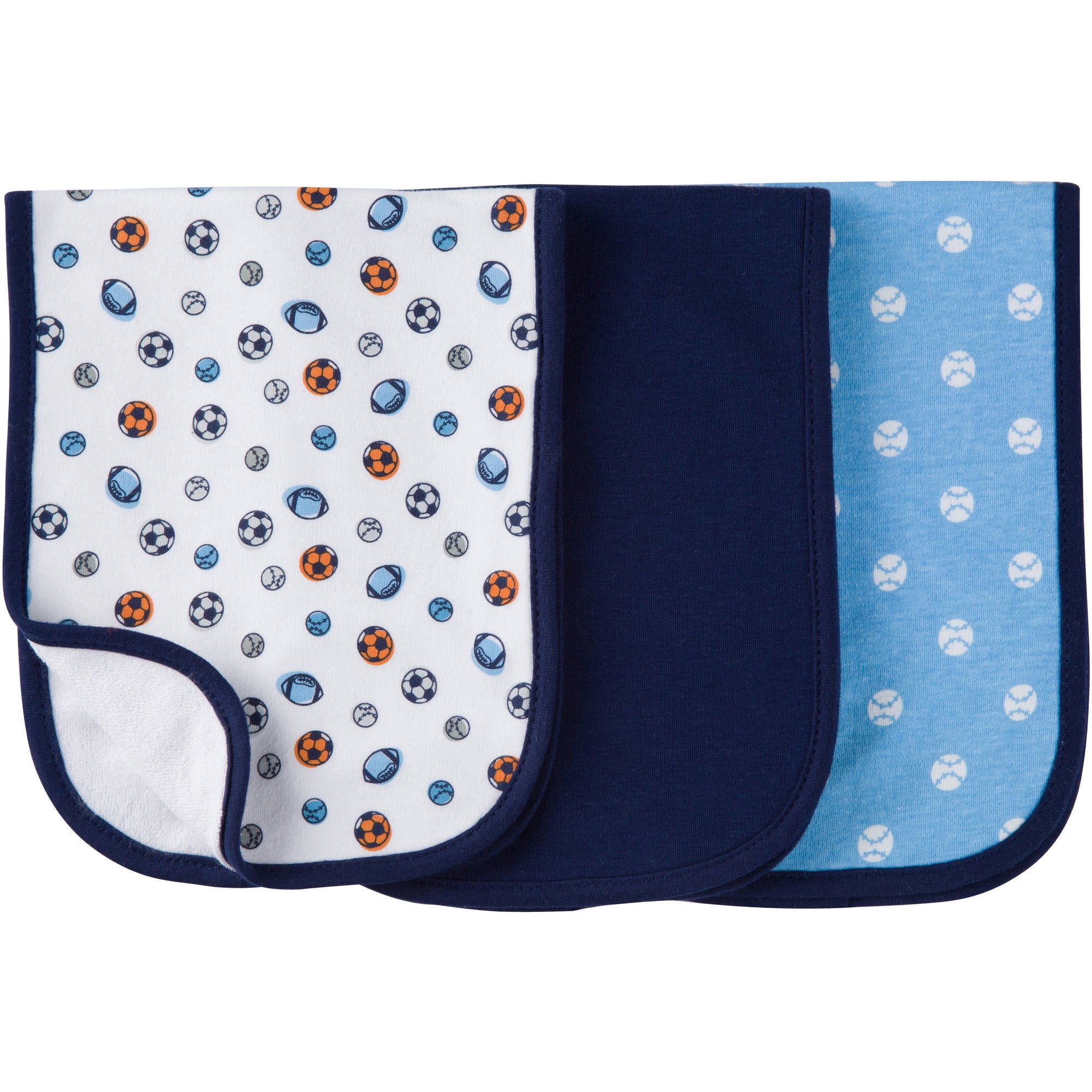 Gerber Baby Boys' Premium Burp Cloths, 3pk