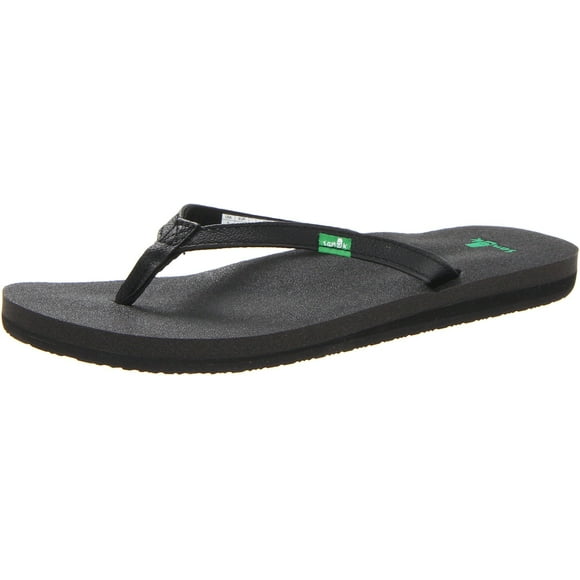 Sanuk Women's Yoga Joy Flip Flop,Black,5 M US