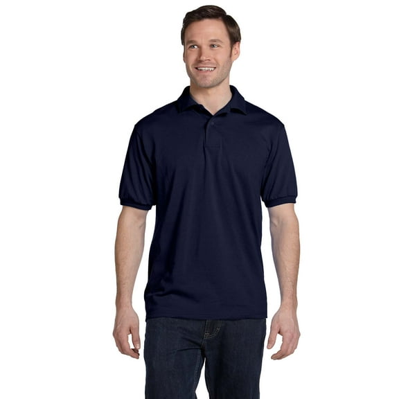 Hanes 54 Adult 50/50 Ecosmart-Jersey Knit Polo