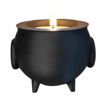 New Arrivals Cauldron Tea Light Holder Halloween Spooky Witch Jar Candle B
