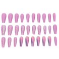 thumbnail image 3 of 30 piezas uñas postizas Ticfox largas brillantes para fiestas navideñas 0070-2G03, 3 of 14