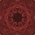 thumbnail image 1 of Ahgly Company Tapis d'Intérieur Lavable en Machine Carré Transitionnel Rouge Bordeaux, 6 Pieds Carré, 1 of 7
