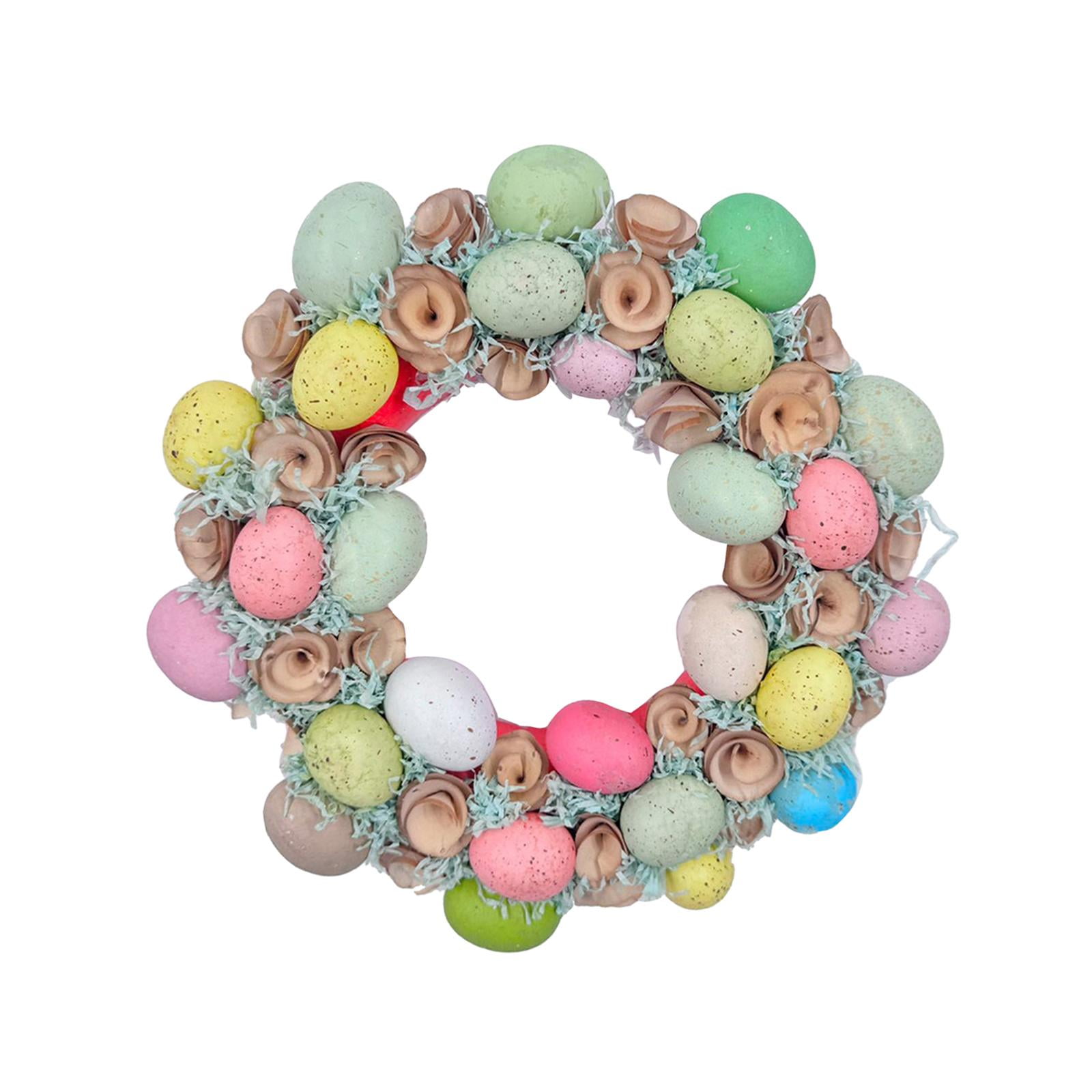 FVDPWYE 16 Inch Colorful Easter Eggs Garland Spring Decoration Easter Party Supplies for