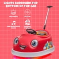 thumbnail image 5 of 12V Electric Ride on Kids Bumper Car w/Remote Control,360 Degree Spin,Push Rod Rocker Horse Function,3-Speeds Babies & Toddlers Bumping Car Ride on Toy Gift for 1-4 Years Children- Red, 5 of 8