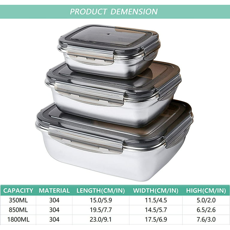  LunchBots Stainless Steel Salad Bowl with Click On Lid Lunch  Containers Reusable Lunch Container with a 6 Cup Capacity - 48oz, Lavender  Lid: Home & Kitchen