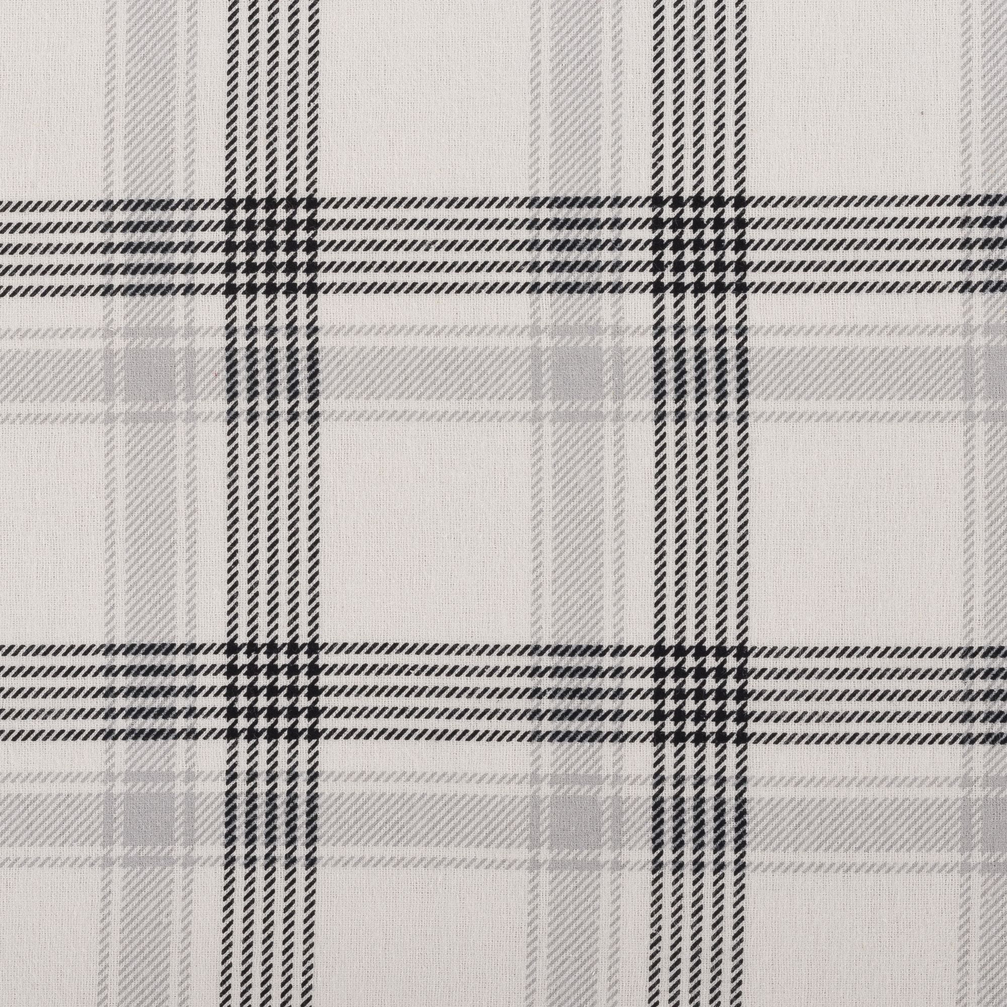 Mainstays 4-Piece Flannel Sheet Set, Grey Plaid, King 