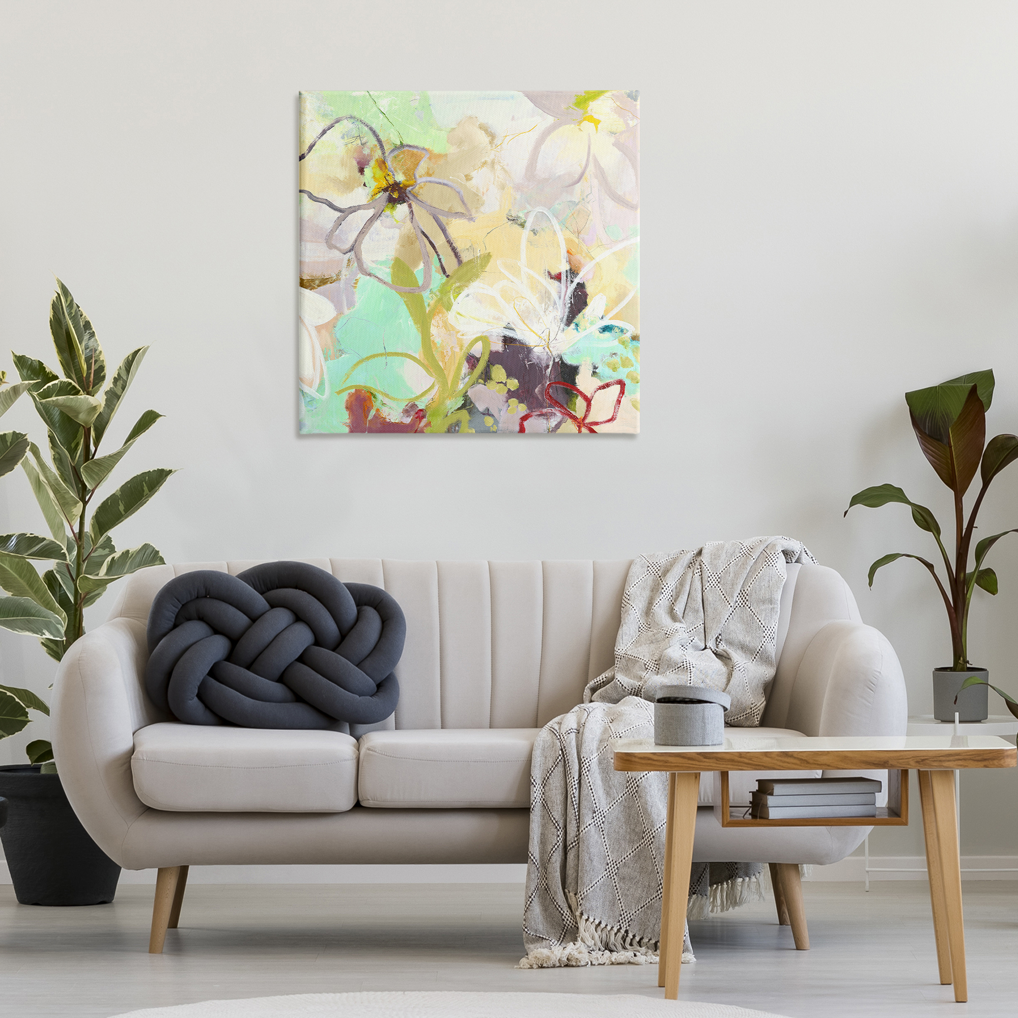 Last Days Of Spring Abstract Canvas Wall Art, design by Design Fabrikken