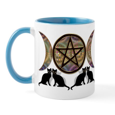 

CafePress - Crystal Ball Pentagram Mug - 11 oz Ceramic Mug - Novelty Coffee Tea Cup