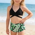 thumbnail image 4 of Huanglei Adorable Girls Swimwear Two Piece Bikini With Cover Up For Beach And Pool Summer Outfit ,, 4 of 6