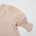 thumbnail image 5 of Ruyang Summer Shirts for Women Women's New Summer V Neck Puff Sleeve Solid Color Shirt Tops Women Top Long, 5 of 8