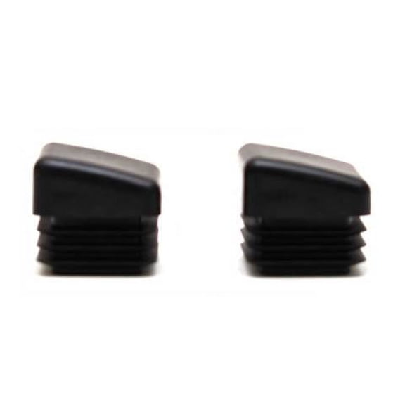 Tracker Boat Angled End Caps 201140 | 1 x 1 Black (Pair)