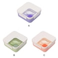 thumbnail image 3 of Lunch Box Compartments Portable Office Square Oven Food Container Kids Snack Sealing Plastic Carrying Kitchen Organizer with Spoon Purple, 3 of 9