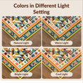 thumbnail image 7 of Design&I 5'x7' Ultra Soft Area Rug, Geometric Patchwork Abstract Stars Zigzag Motifs Patterned None Fluffy Washable Non Shedding for Bedroom Living Room Home Office, 7 of 7