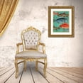 thumbnail image 3 of Grey, Jace 12x14 Gold Ornate Wood Framed with Double Matting Museum Art Print Titled - School OF Fish, 3 of 4