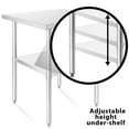 thumbnail image 4 of KUTLER Stainless Steel Table with Wheels for Prep and Work 30 x 30 Inches, NSF Heavy Duty Commercial Kitchen Table for Restaurant, 4 of 7