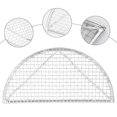thumbnail image 3 of 1Pc Japanese Semicircle Net Stainless Steel Net Tempura Blast Net (Silver), 3 of 4
