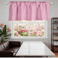 thumbnail image 6 of Light Blocking Short Valance for Windows, Solid Cotton Curtain for Kitchen Bathroom Basement Decor (M, Coffee), 6 of 6