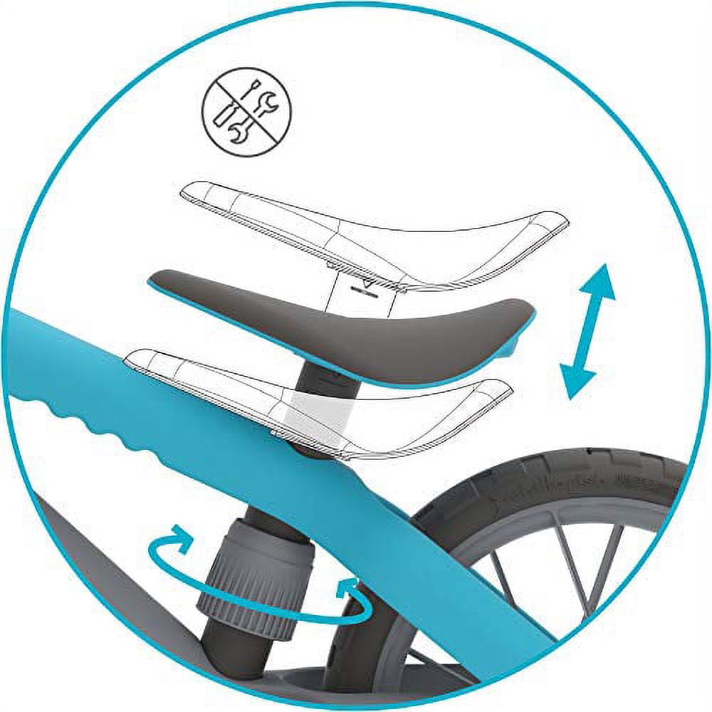Chillafish BMXie MOTO multi-play balance trainer with real VROOM VROOM sounds and detachable play motor, included child-safe screwdriver and screws, adjustable seat, for age 2-5 years, Blue
