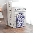 thumbnail image 6 of Pofeuu Blue And White Porcelain Pattern Print Large Bookend Hold Heavy Books- Wood Bookends for Heavy Books Heavy Duty Book Ends Wood Bookends for Office Desk Non-Skid, 6 of 7