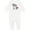 AA-White, variant on Dabbing Unicorn Baby Romper Coveralls