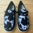 thumbnail image 3 of Gypsy Jazz Hair- On Black Cow Print Shoes, 3 of 4