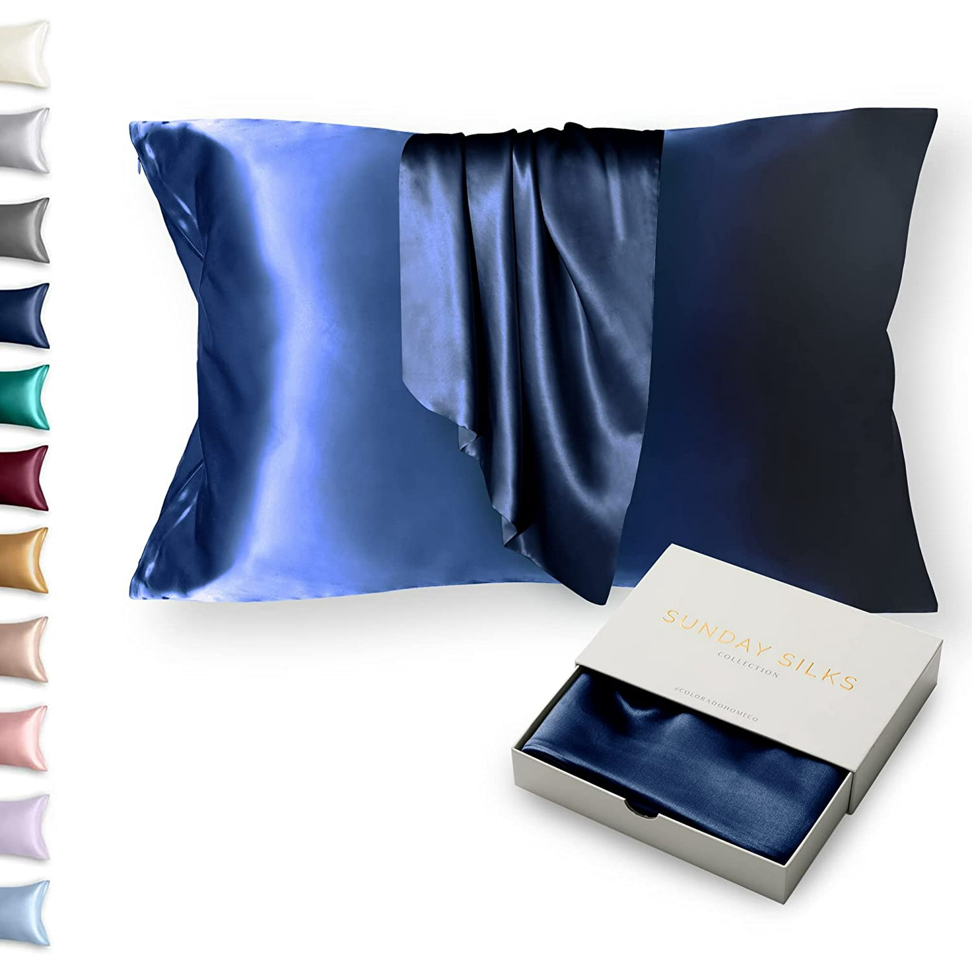Htooq Silk Pillowcase For Hair And Skin Queen Size Htooq 22 Momme 100 Pure Mulberry Silk Pillow Case Slip For Curly Hair Htooq Rose Gold Silk Pillowc