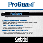 Gabriel 61614 ProGuard Front/Rear Shock Absorbers Fits 97-02 Ford Expedition, 87-98 Ford F-250 4WD, 97 Ford F-250 HD 4WD, 86-97 Ford F-350 4WD; 98-02 Lincoln Navigator RWD (1 pack)