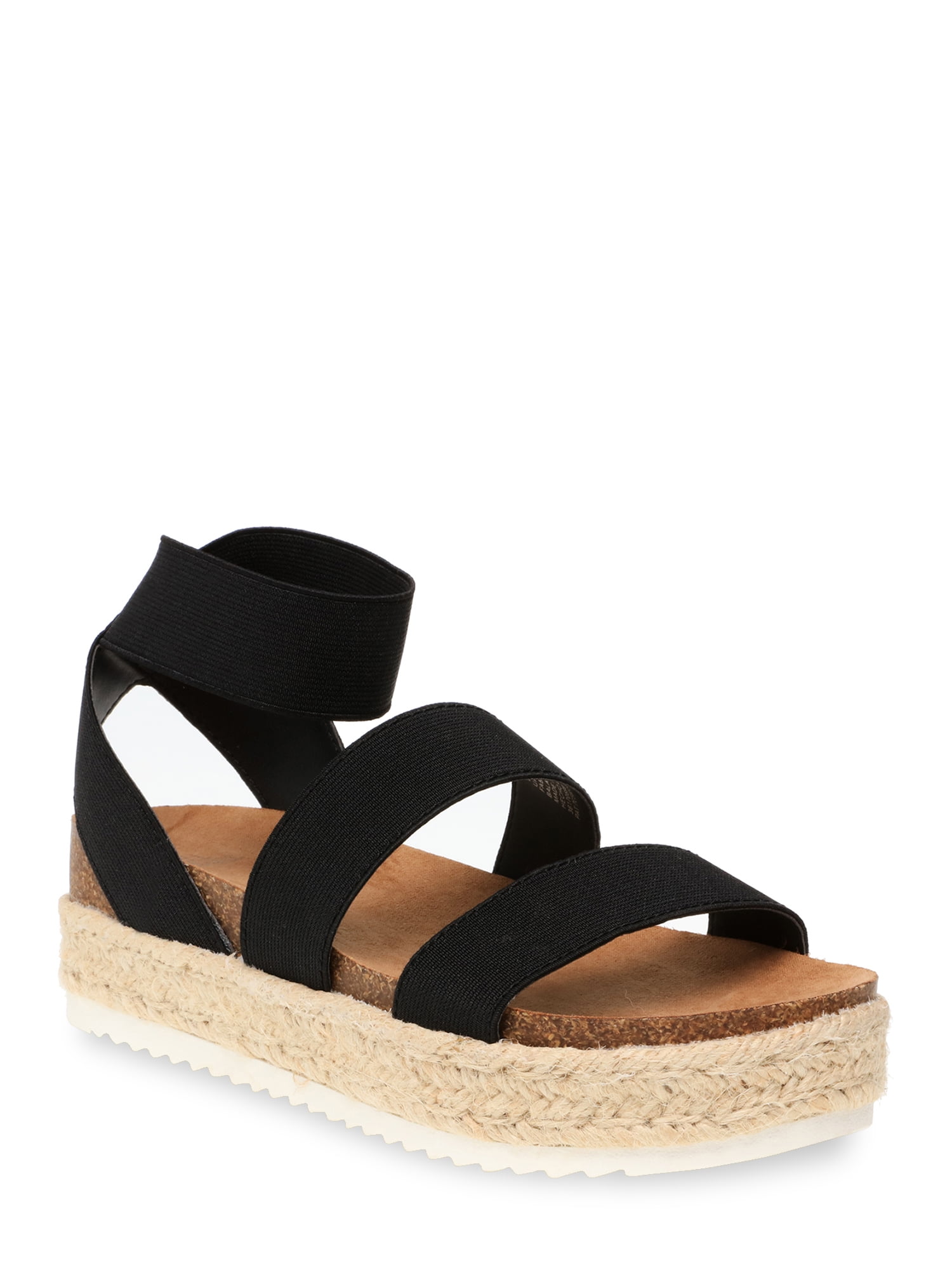 Schutz Corgi Black Flat Gladiator sandal Embroidered with whip-stitching
