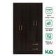 thumbnail image 3 of Ropero Mueble Moderno KingsHouse 4 Puertas 2 Cajones Cafe 120x47x185 cm, 3 of 9