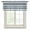 Blue, variant on Aqua Navy Blue Striped Sheer Curtains Valances for Windows Modern Abstract Lines Geometric Chiffon Kitchen Valances for Cafe, Voile Window Treatments Curtains for Living Room Bedroom, 54"x18"