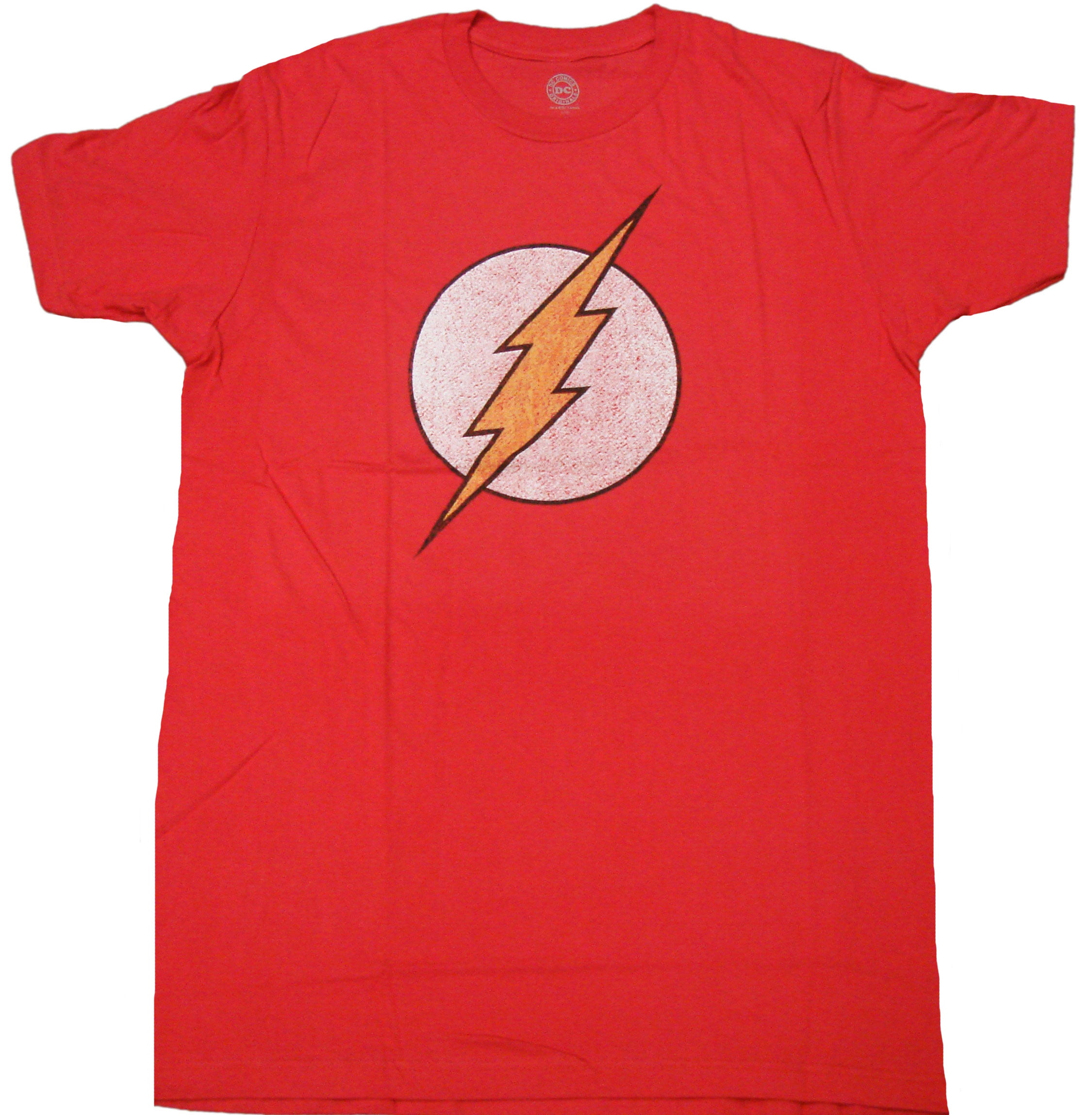 DC Comics Flash Distressed Logo Adult T-Shirt