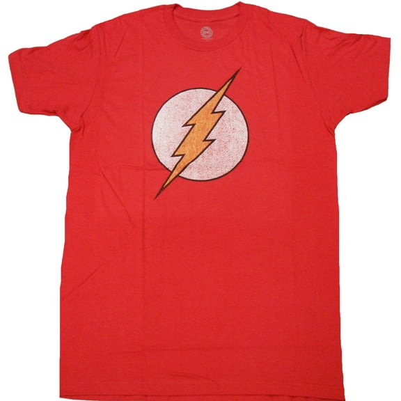 DC Comics Flash Distressed Logo Adult T-Shirt