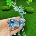 thumbnail image 4 of hulanddfd Christmas Crystal Deer Animals Decoration, Crystal Reindeer Figurines Ornament Desktop Decor for Xmas Tabletop Holiday Party Wedding Desktop Home Decor Blue, 4 of 6