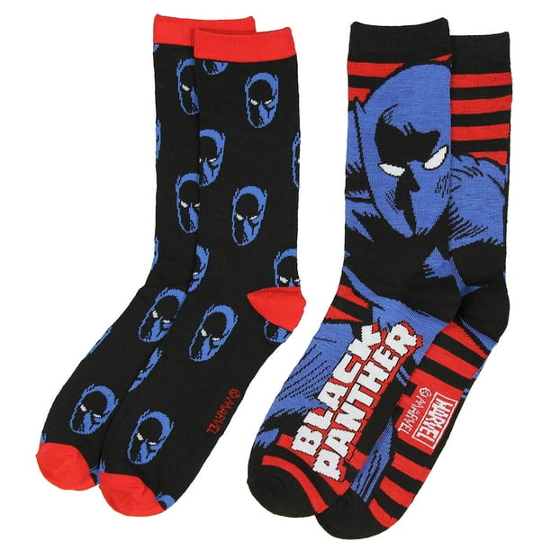Hypnotic Hats Marvel Comics Black Panther Men's Casual Crew Socks 2