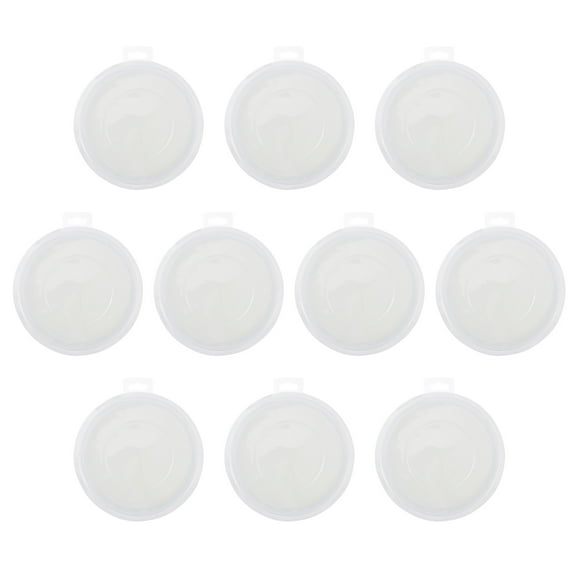 SKISUNO Refillable Ink Pads White Plastic 10Pcs 7.7X7.1X0.6In