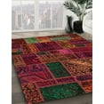 thumbnail image 2 of Ahgly Company Indoor Rectangle Abstract Dark Sienna Brown Oriental Area Rugs, 7' x 10', 2 of 6