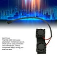 thumbnail image 3 of M.2 2280 SSD Heatsink, 2 Cooling Fans Aluminium Alloy ABS M.2 SSD Radiator 3pin Power  For Drive, 3 of 8