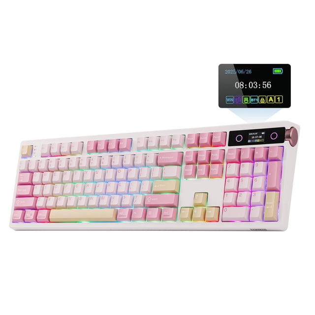 Teclado mecánico EPOMAKER TH108 PRO de tamaño completo con pantalla