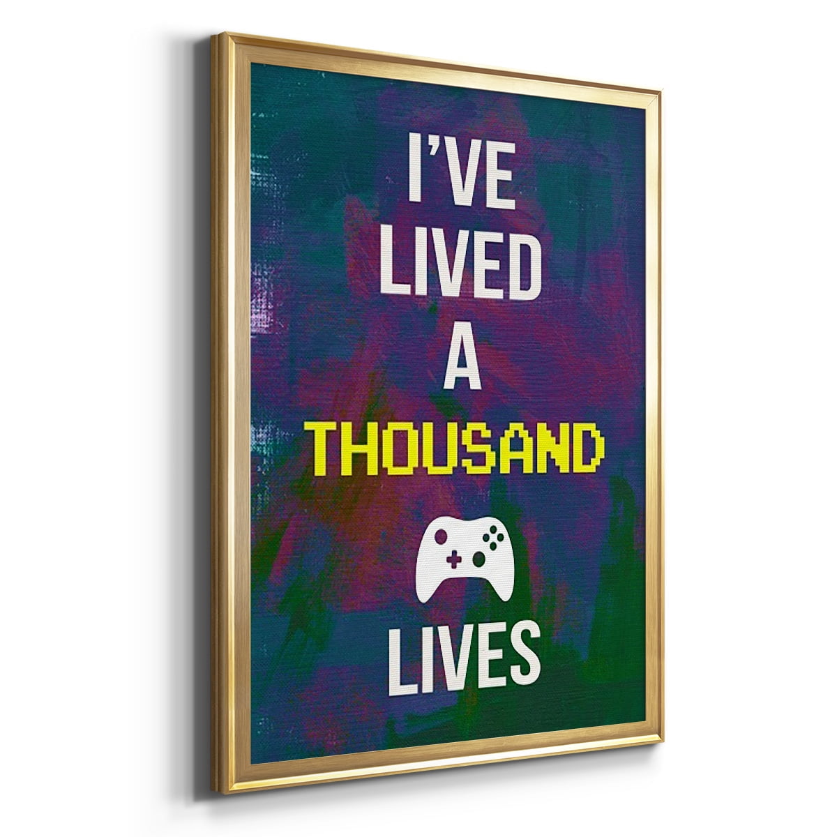 Gamer at Play I Premium Framed Print, in Gold, Black, or Silver - Ready to Hang