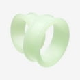 thumbnail image 5 of A Pair of Glow in the Dark Silicone Double Flared Ear Gauge Tunnel Plug, 5 of 5