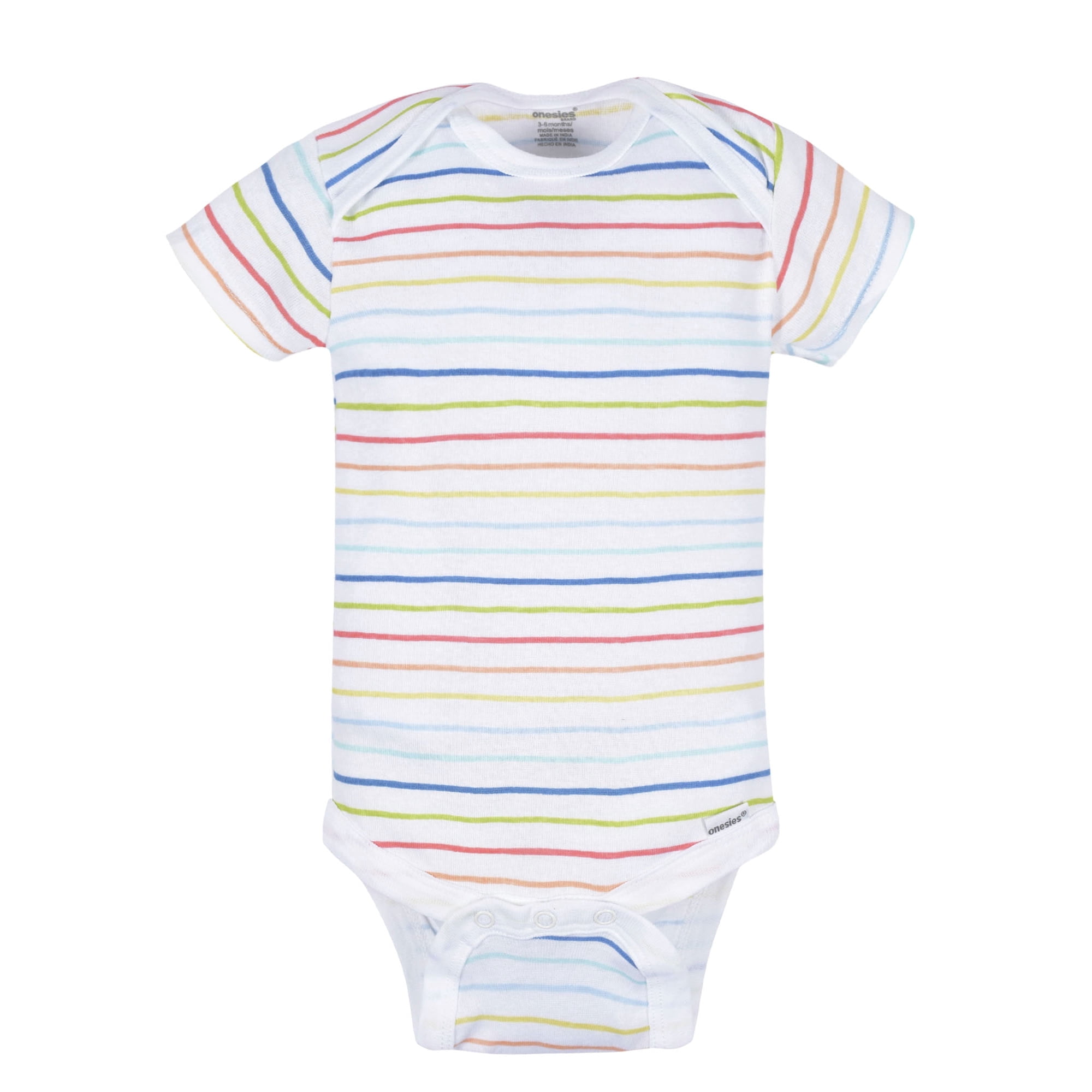 Onesies Brand Baby Boy or Girl Gender Neutral Short Sleeve Onesies Bodysuits, 8-Pack, Sizes Newborn-12M