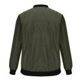 thumbnail image 4 of Maoxin Jackets for Men Fashionable Men's Solid Color Long Sleeve Hoodless Casual Outwear Jackets Army Green 3XL, 4 of 6