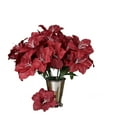 thumbnail image 6 of Efavormart 60 Easter Artificial Lilies for DIY Wedding Bouquets Centerpieces Arrangements Party Home Wholesale Supplies - Burgundy, 6 of 9