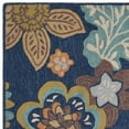 thumbnail image 4 of Country & Floral Rug - Four Seasons Polypropylene -Navy Style-B-Color:Navy,Design:Country & Floral,Shape:Small Rectangle,Size:6'L x 4'W, 4 of 6