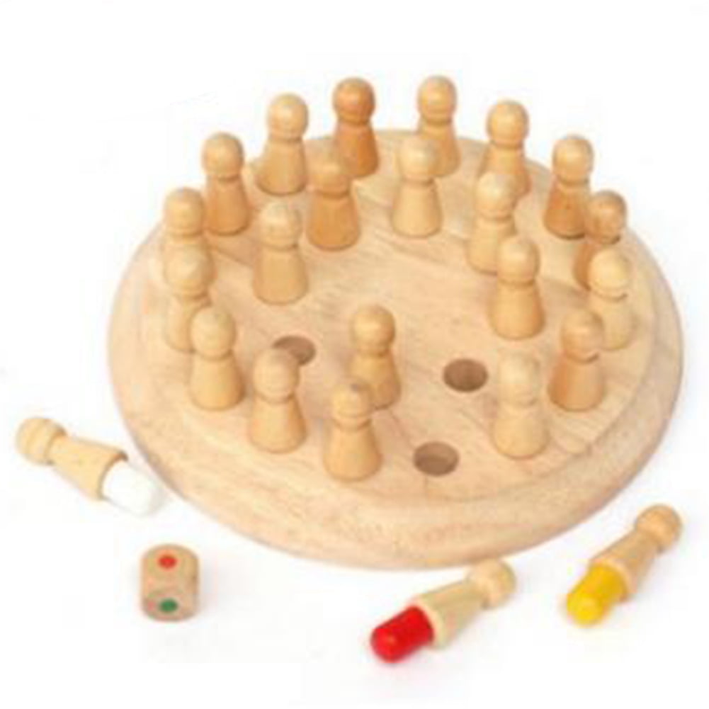 Details about  / Wooden Memory Match Stick Chess Game Children Early 3D Puzzles Educational